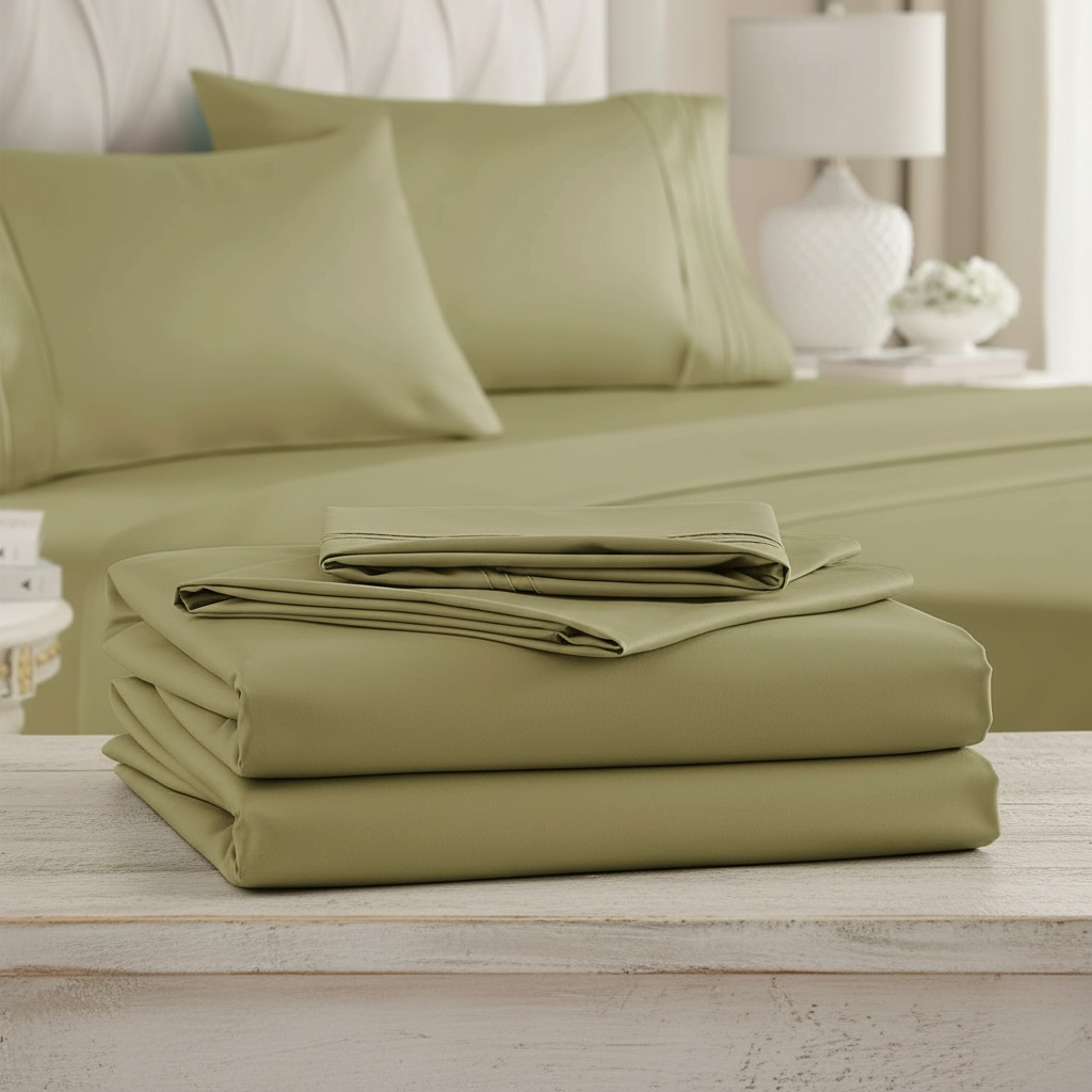 Set de Sabanas de algodón 1800 hilos - Taupé