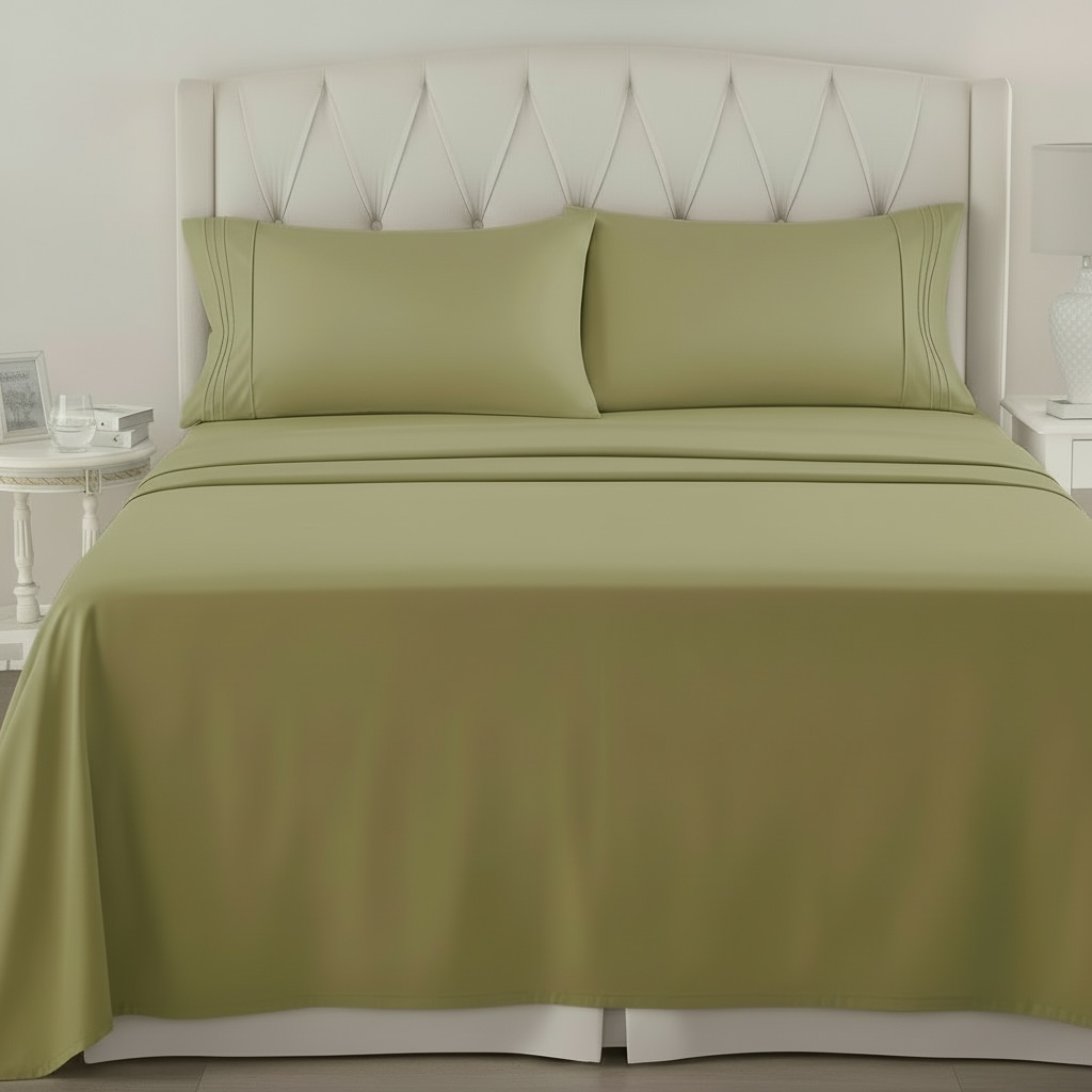 Set de Sabanas de algodón 1800 hilos - Taupé