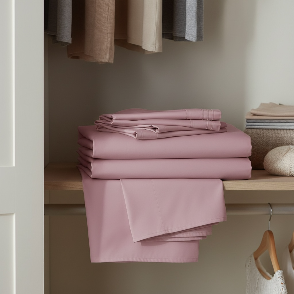 Set de Sabanas de algodón 1800 hilos - Lila