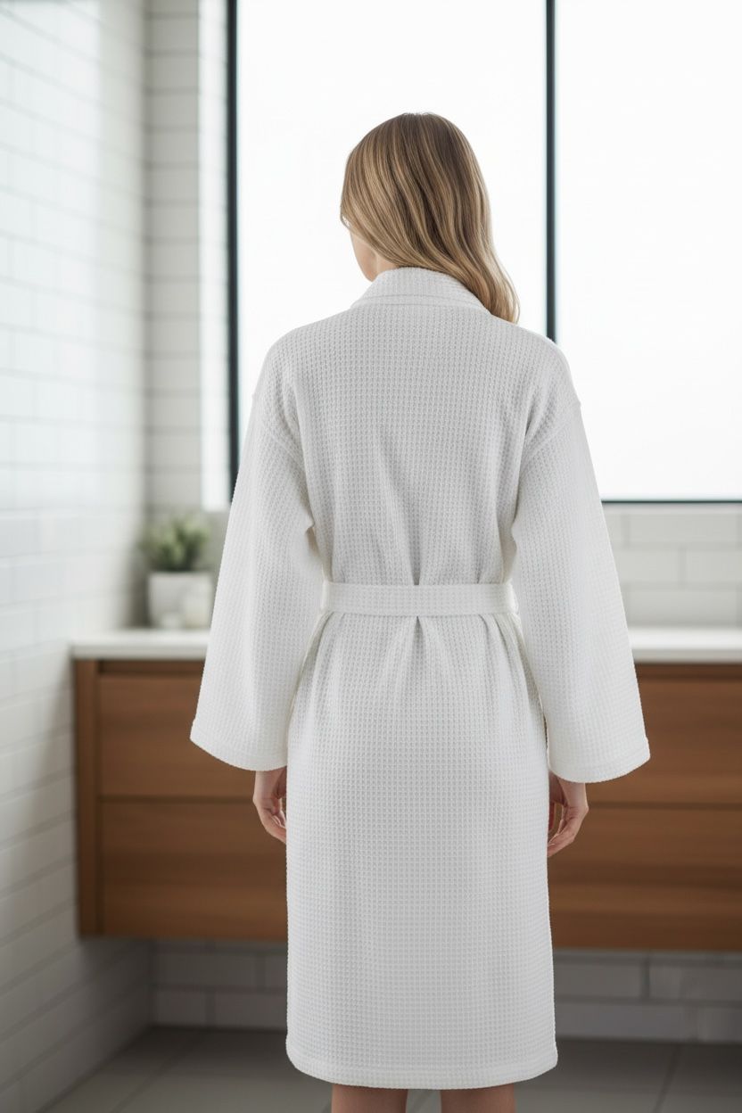 Bata de Baño Waffle Premium Calidad Hotelera - unisex