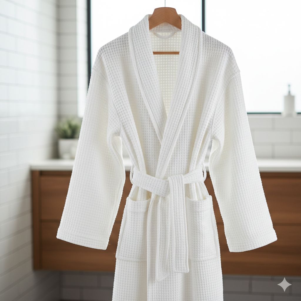 Bata de Baño Waffle Premium Calidad Hotelera - unisex