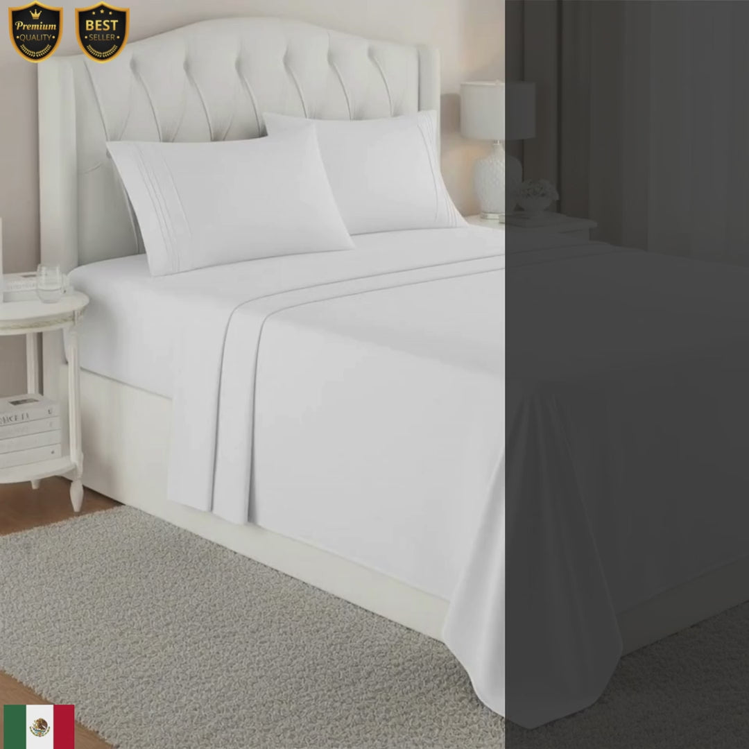 Set de Sábanas 1800 Hilos Calidad Hotelera – Suaves y Duraderas